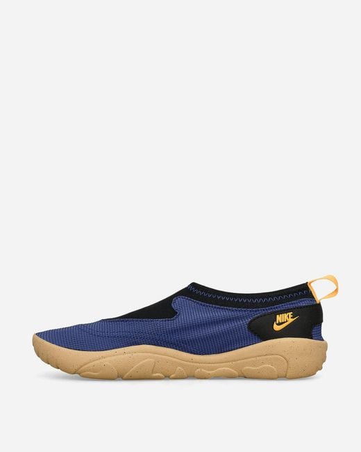 Nike Blue Aqua Turf Sneakers Deep Night / Laser Orange for men