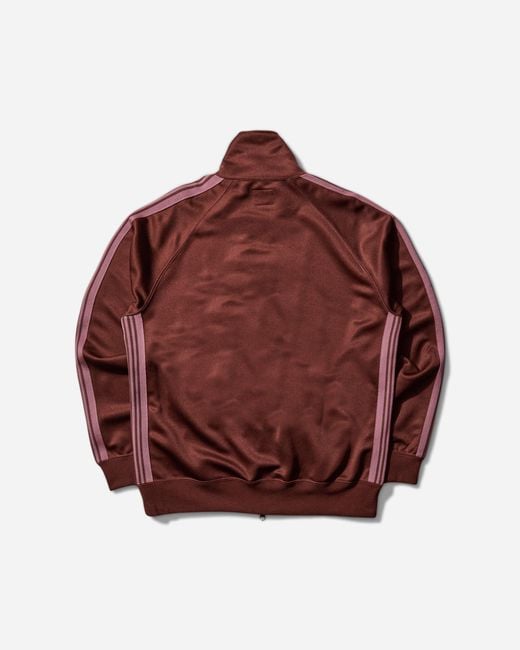 Needles Red Men S Poly Smooth Track Jacket for men