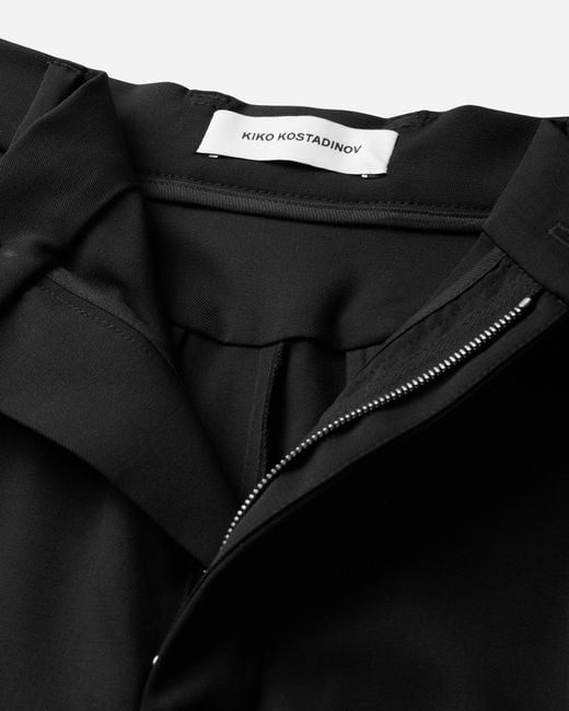 Kiko Kostadinov Black Men S Bruin Trousers Crow for men