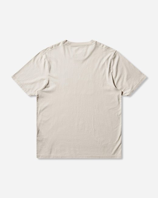 C P Company Natural Men S 30/1 Jersey Graphic T-shirt Frozen Dew for men
