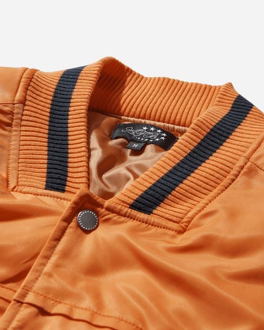 AFB Orange Sport Bomber Jacket for men