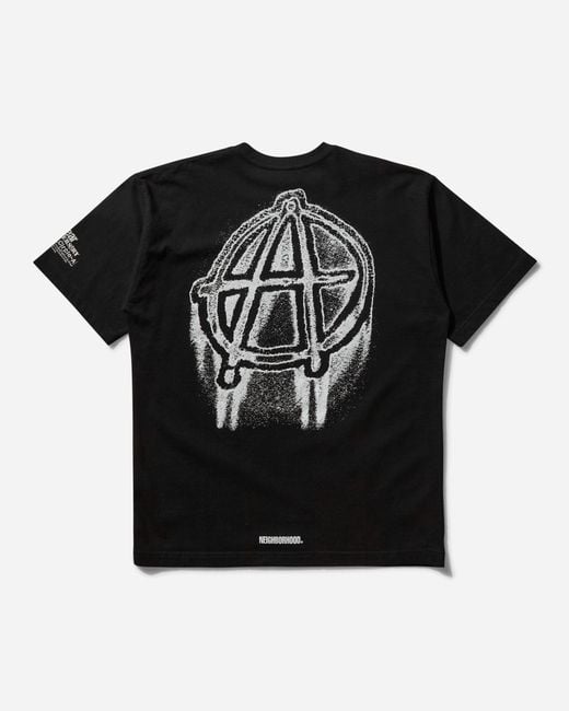 Neighborhood Anarchic Adjustment Ss-2 T-Shirt in Black for