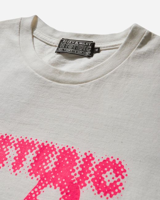 Hysteric Glamour S Smoking Dot Girl T-Shirt Dirty in Gray