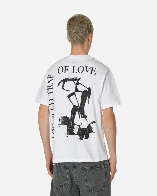 L.I.E.S. Records White Tangled Trap Of Love T-shirt for men
