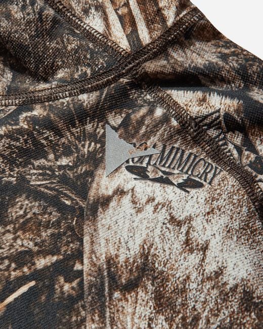 Roa Gray Men S Lio Upf 50+ Baselayer Moth Print Long Sleeve Hoodie for men