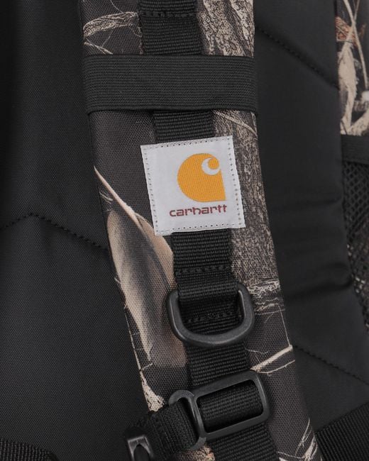 Carhartt Black Kickflip Backpack Camo Feather Tree for men