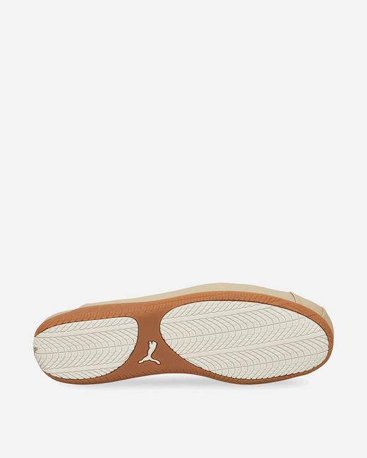 PUMA White S Speedcat Mules Toasted Almond Melted Caramel