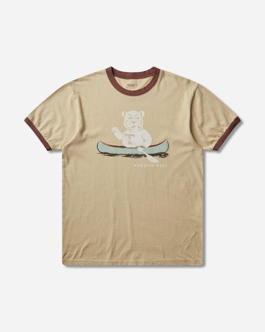 Kapital Natural S 20/-Jersey Ringer T-Shirt (T Tiger) for men