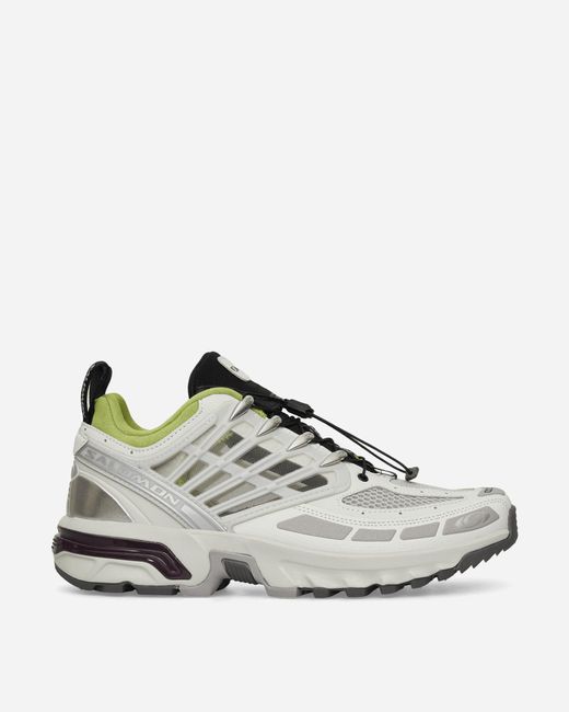 Salomon White Acs Pro Sneakers Lunar Rock Plum Citron for men