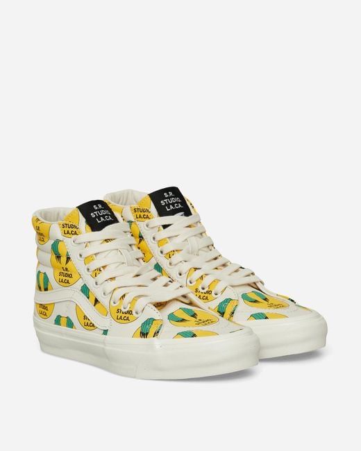 Vans Yellow S.R. Studio La.Ca. Sk8-Hi Reissue 38 Vibram Sneakers Marshmallow for men