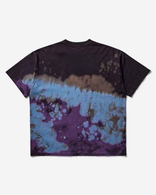 A Bathing Ape Blue Men S Tie-dye College T-shirt for men