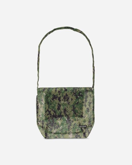 Wacko Maria Green Speak Easy Digital Camo Shoulder Bag Khaki for men