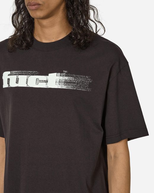 Fuct Black Blurred Logo T-shirt for men