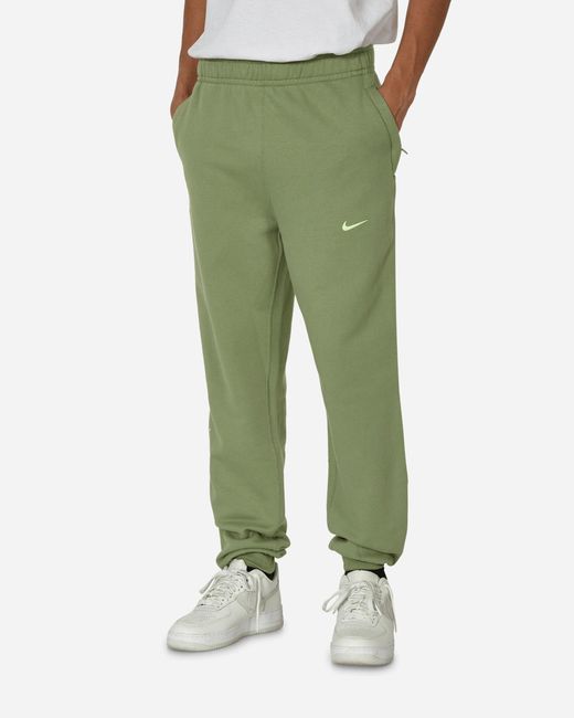Nike Green Nocta Fleece Pants Oil for men