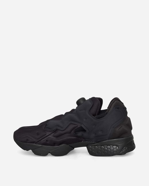 Reebok Black Instapump Sliver Sneakers Caviar for men