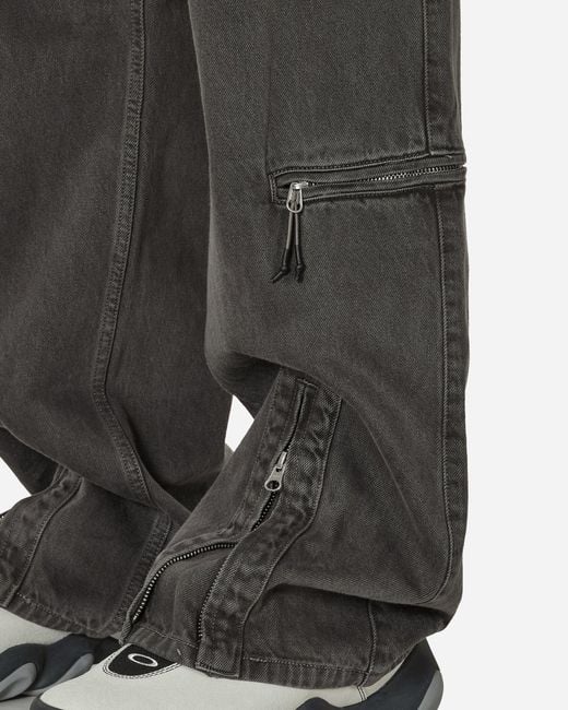 UNAFFECTED Gray Flight Denim Pants Charcoal for men