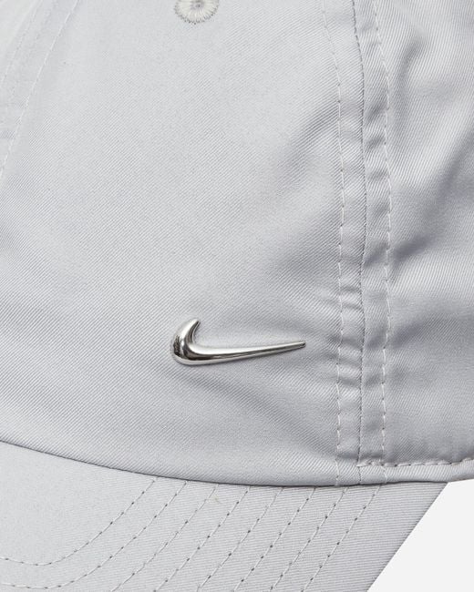 Nike Gray Dri-fit Club Metal Swoosh Cap Light Smoke Grey for men