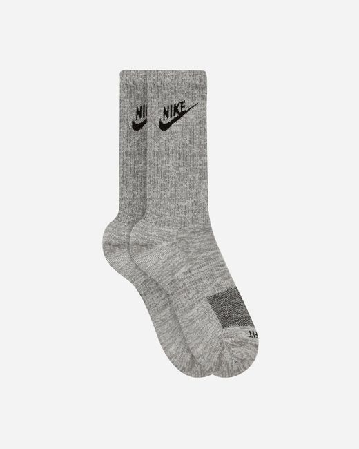 grey nike crew socks