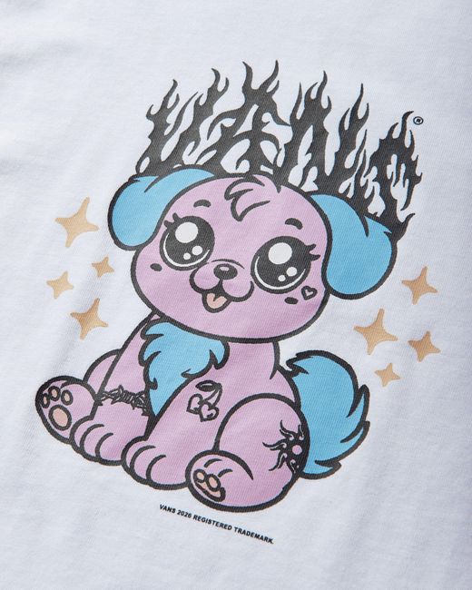 Vans Blue S Puppy Ringer Tee