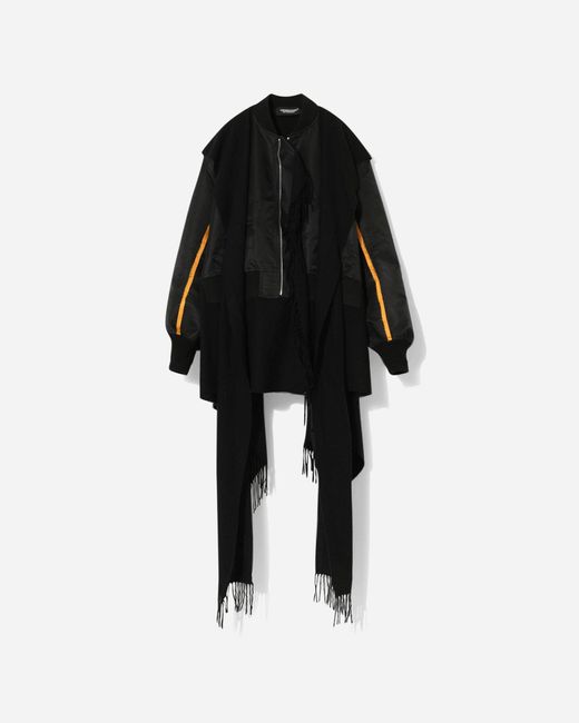Undercover Black S Nylon Twill Ma-1 Jacket