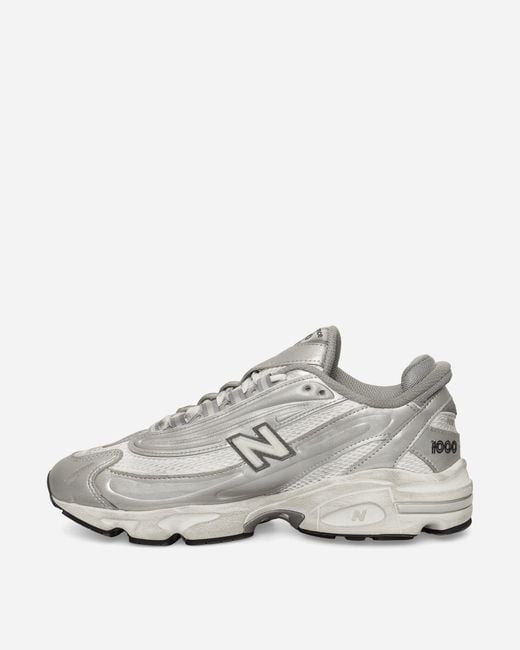 New Balance White 1000 Sneakers Silver Metallic / Matter / Raincloud for men