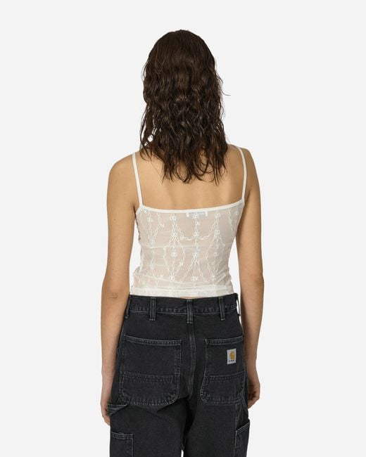 MARRKNULL White Lace Cami Tank Top