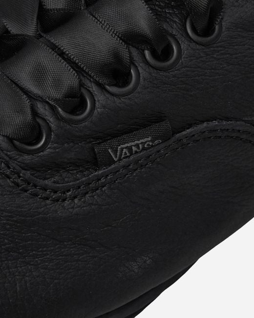 Vans Black Authentic Prima Leather Sneakers for men