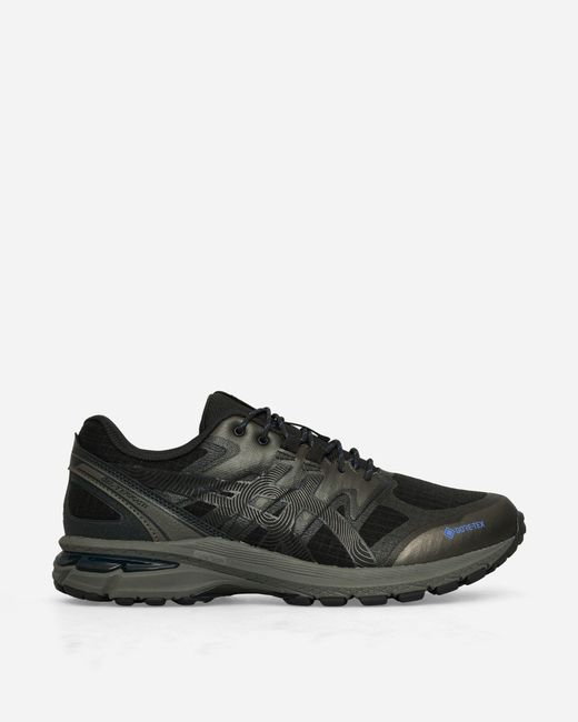 Asics Men's Black Gel-Terrain Gtx Sneakers Graphite Gunmetal
