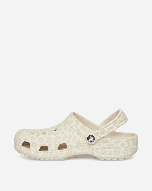 CROCSTM Natural Women S Classic Animal Clogs Almond Tint / Leopard