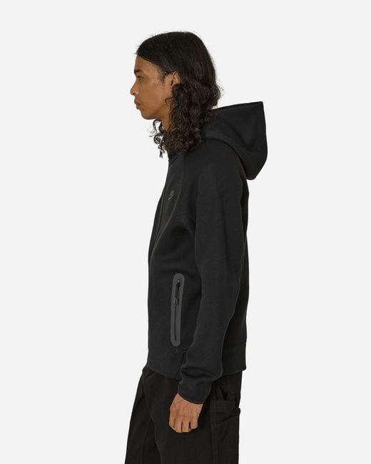 Nike Black Tech Fleece Windrunner Full-Zip Hoodie for men