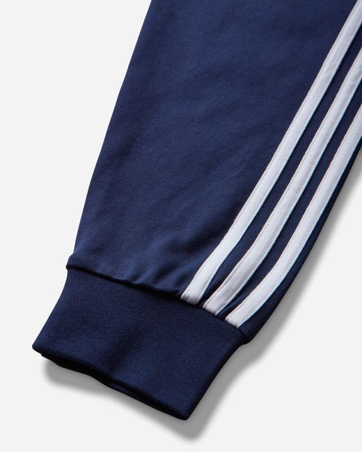 Adidas Blue 3-Stripes Rugby Longsleeve Polo Night for men