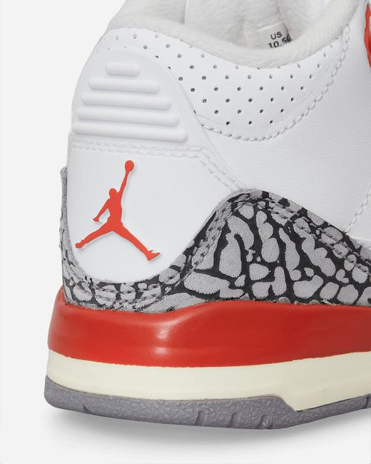 Nike White Air Jordan 3 Retro (Ps) Sneakers Georgia Peach for men