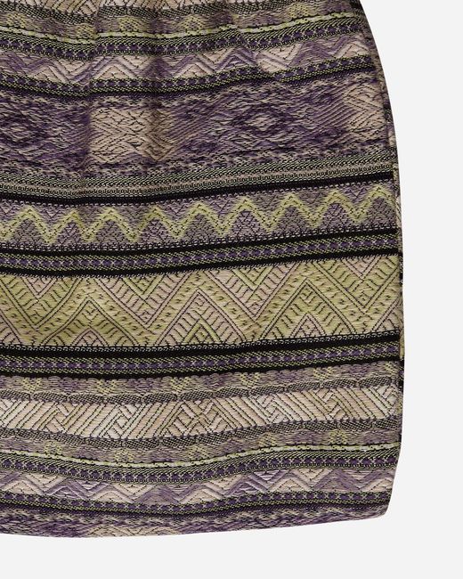Needles Purple Cotton Stripe Jacquard Elastic Pochette for men