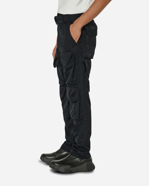Dries Van Noten Black Overdyed Cargo Pants for men