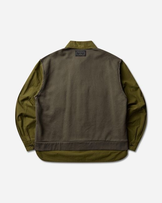 Undercover Green Men S Field Shirt Khaki for men