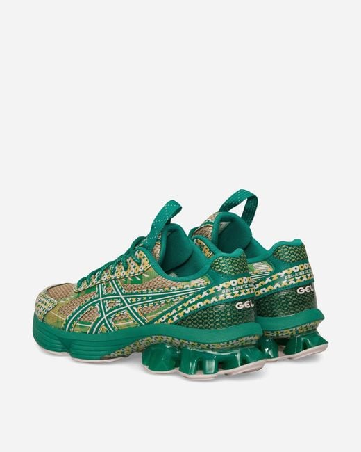 Asics Green Us7-S Gel-Kinetic Fluent Sneakers Watershed Rose Kale for men