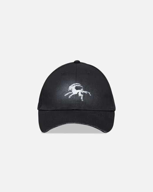 PROTOTYPES Black Sprayed Goat Cut Up Cap for men