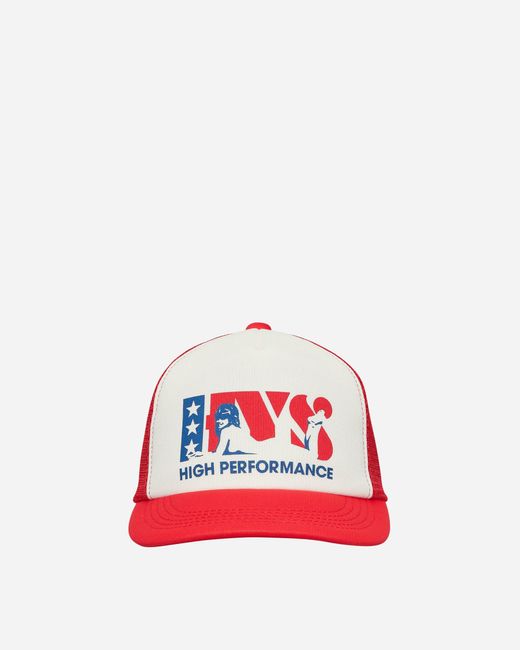 Hysteric Glamour Red High Performance Trucker Hat for men