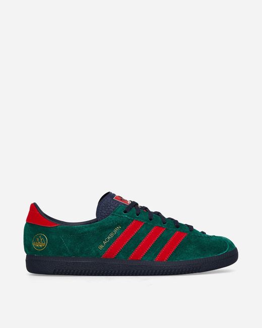 Adidas Green Blackburn Spzl Sneakers Collegiate / Better Scarlet for men