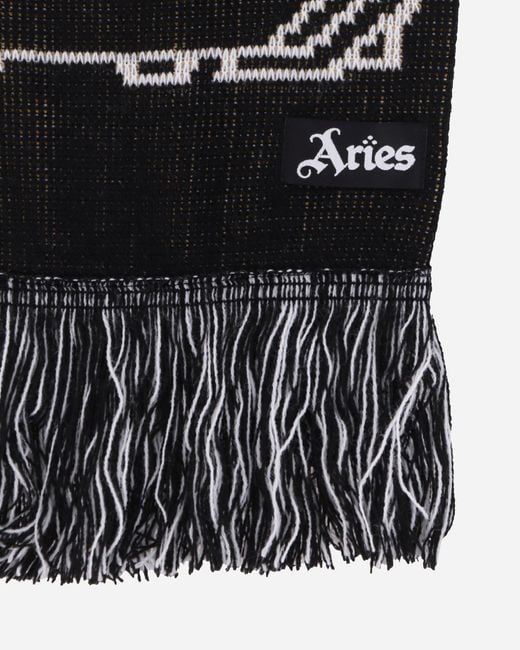 Arsenal X Aries Bust Logo Scarf Black