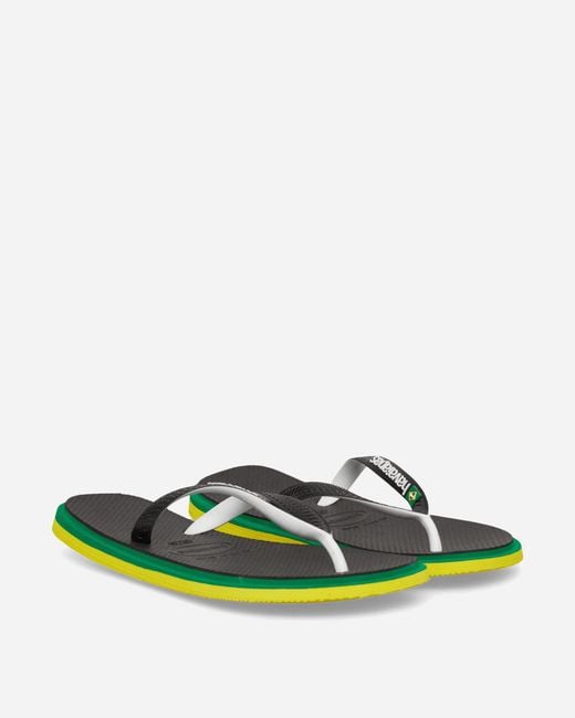 Havaianas Green Brasil Twist Flip Flops