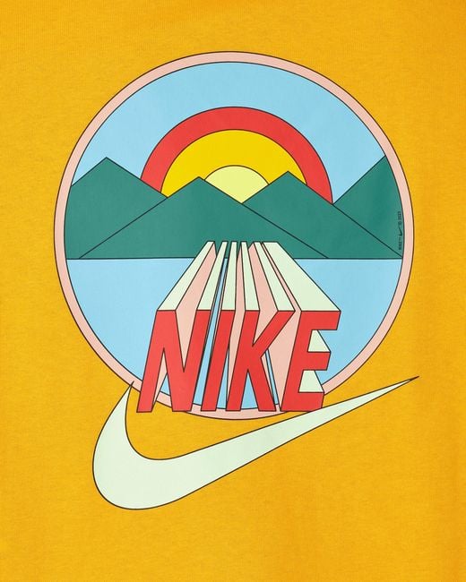 Nike Yellow Sunset T-shirt Sundial for men