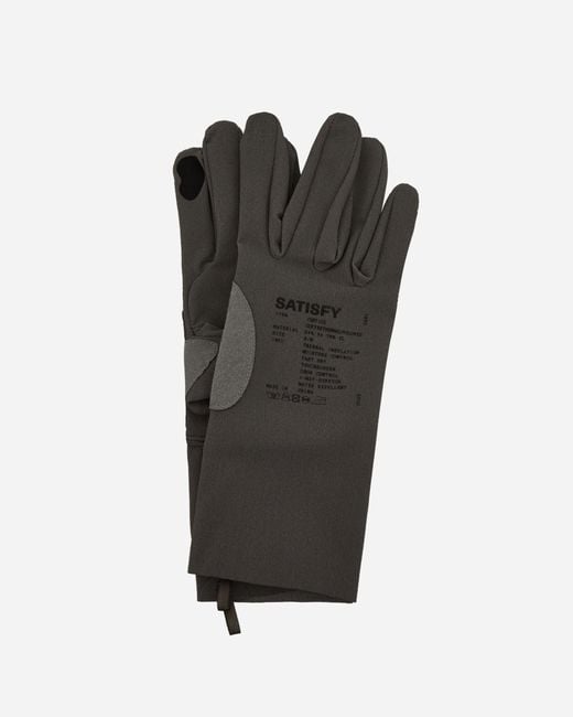 Satisfy Black Coffeethermal Gloves Dark Natural for men