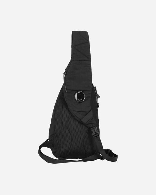C P Company White Nylon B Crossbody Rucksack for men