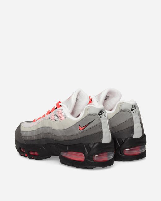 Nike Black Air Max 95 Og Sneakers Medium Ash / Solar Red for men