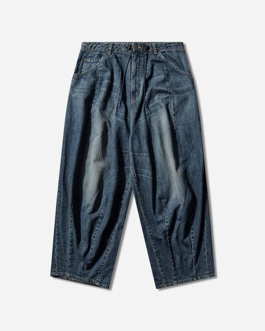 Needles Blue Men S Hd baggy Jeans Indigo for men