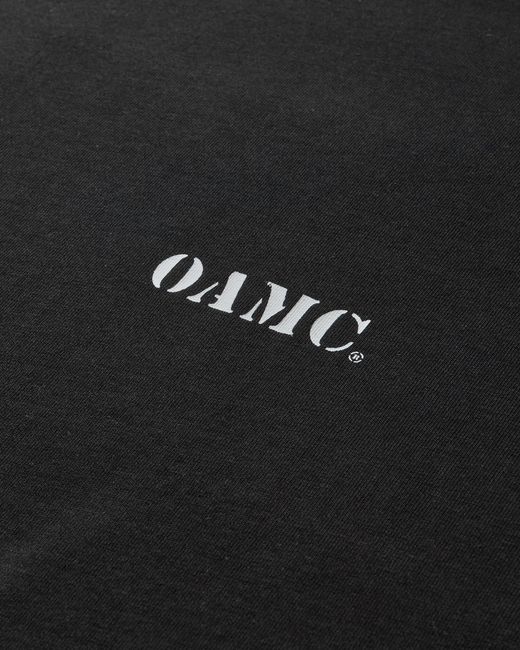 OAMC Black Men S Horses T-shirt for men