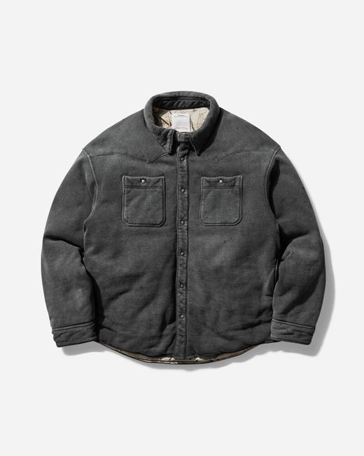 Visvim Gray Men S Kerchief Era Down Jacket Crash for men