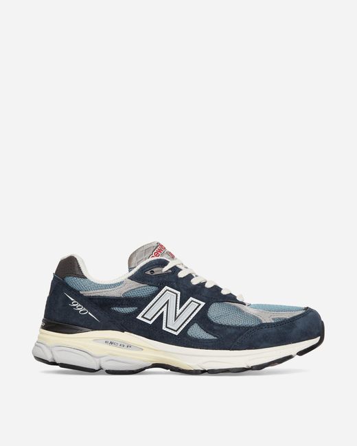 New Balance Suede 990v3 Sneakers in Blue for Men | Lyst UK