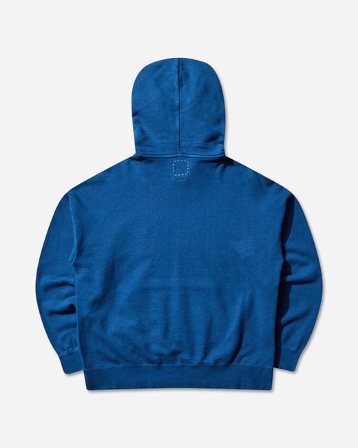 Visvim Blue Men S Jumbo Sb Hoodie P.o. (n.d.) Indigo for men